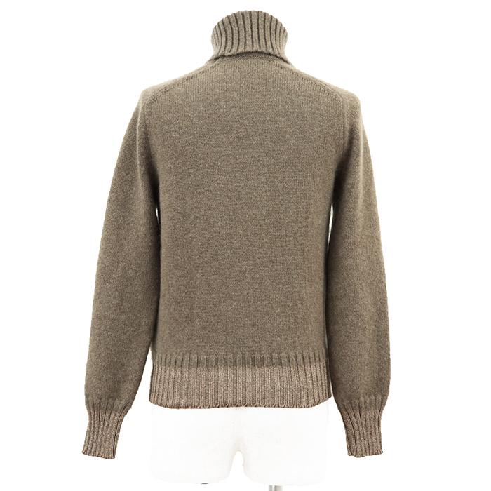 エルメス カシミヤ100% タートルネック ニット セーター ブラウン M HERMES（エルメス） 【美品】HERMES ニット カシミヤ/モヘア/シルク
