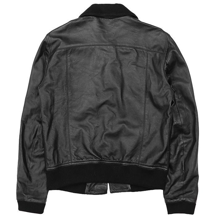 DOLCE&GABBANA ドルチェアンドガッバーナ レザージャケット ブルゾン サイズ 52 メンズ ラムレザー アウター ブラック 黒 イタリア製 DOLCE&GABBANA ドルチェアンドガッバーナ レザージャケット ブルゾン