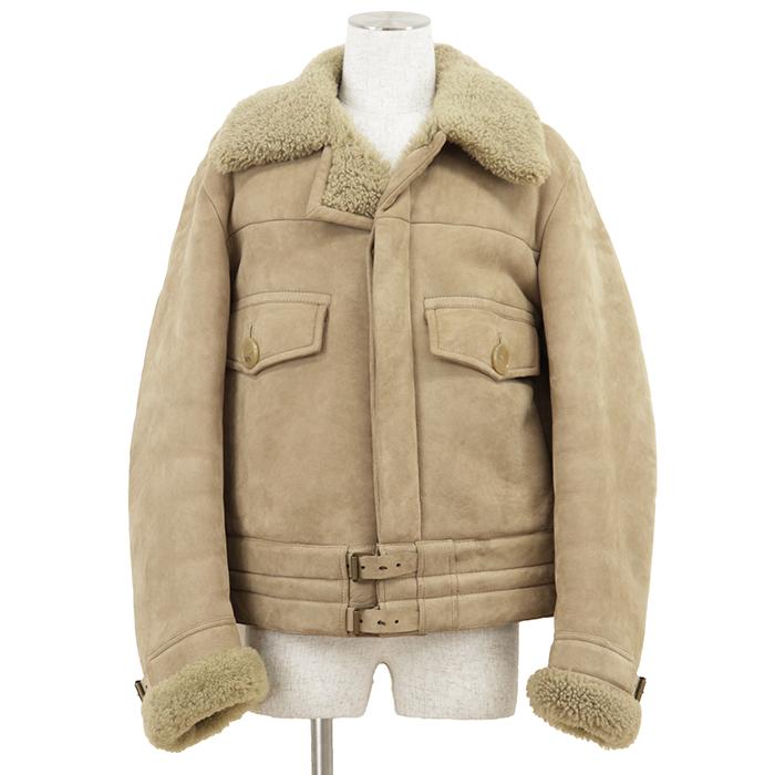 GUCCI グッチ ヴィンテージレザーコート サイズ 48 メンズ ラムレザー 羊革 ボアライニング アウター ハンガー/ガーメント付属 キャメル イタリア製 GUCCI（グッチ） ヴィンテージレザーコート サイズ 48 メンズ