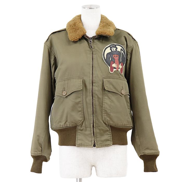 希少【SALE】Buzz Rickson's バズリクソンズ フライトジャケット サイズ 36 メンズ B-10 M品番 ロゴ GOD OF DEATH 死神パッチ アウター カーキ 日本製 M11120 希少【SALE】Buzz Rickson's バズリクソンズ フライトジャケット
