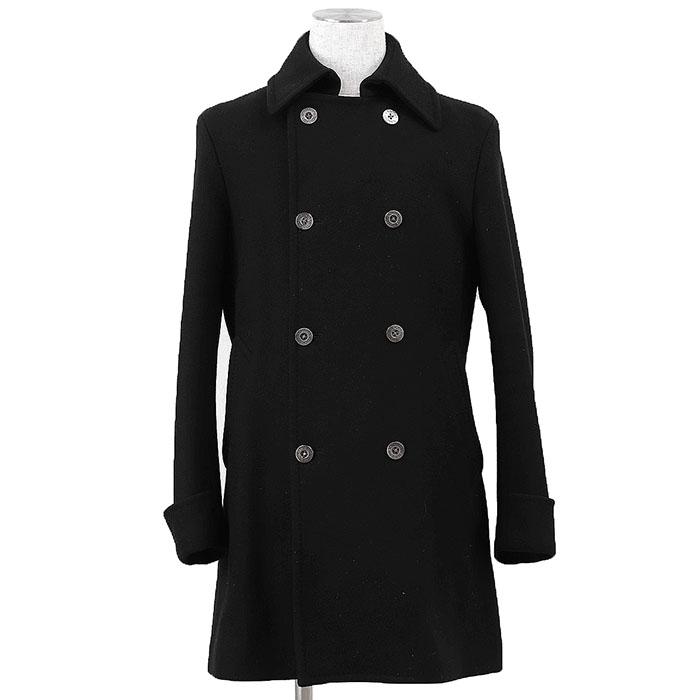 BURBERRY BLACK LABEL Pコート ブラック メンズ M　ウール BURBERRY BLACK LABEL（バーバリーブラックレーベル） 【SALE
