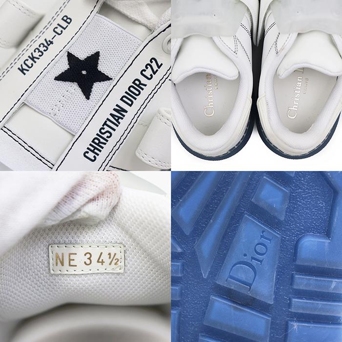 Christian Dior34サイズ(22.0-22.5cm)シューズ美品 SALE】Christian Dior クリスチャンディオール スニーカー 34 1/2