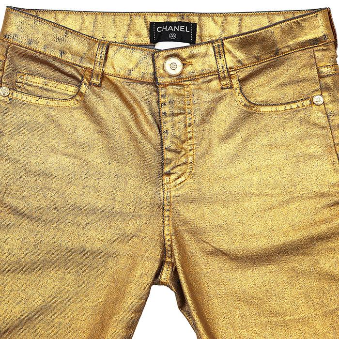 CHANEL（シャネル） 【SALE】CHANEL メタリックデニムパンツ サイズ 38