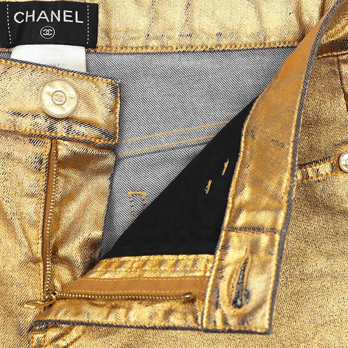 CHANEL（シャネル） 【SALE】CHANEL メタリックデニムパンツ サイズ 38