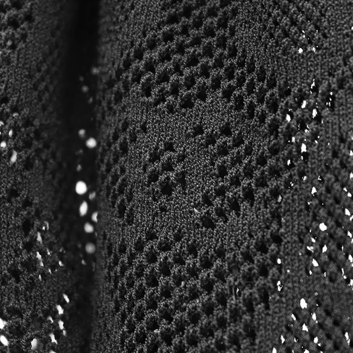 シャネル 黒　パンチングレザー ベルクロ ブーツ CHANEL（シャネル） 【未使用】CHANEL ロングブーツ サイズ 35 1/2