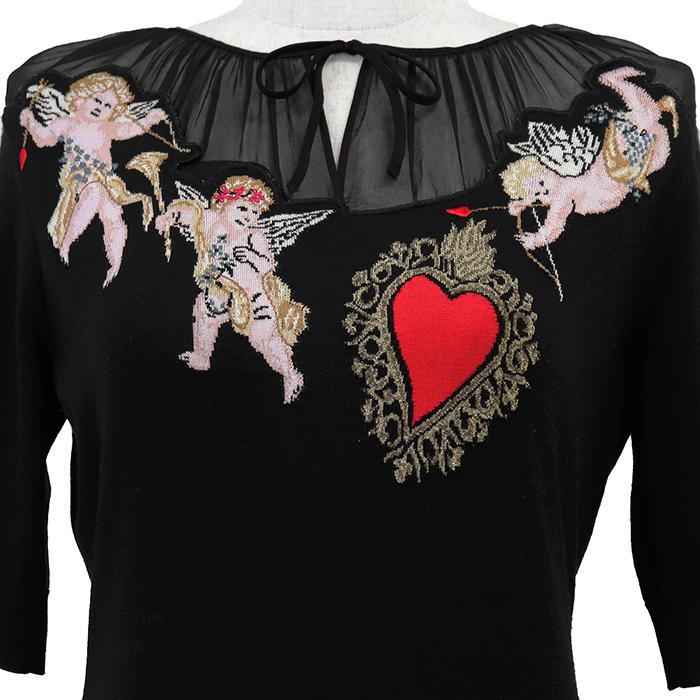 DOLCE&GABBANA ドルチェアンドガッバーナ ニット 36 レディース ハート 