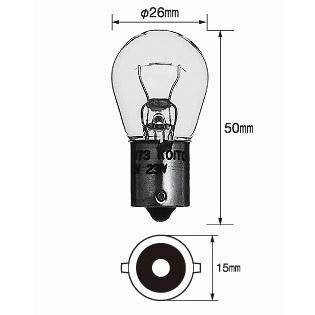 ニュービートル シングルバルブBA15s電球12V/21WクリアS25ウィンカー