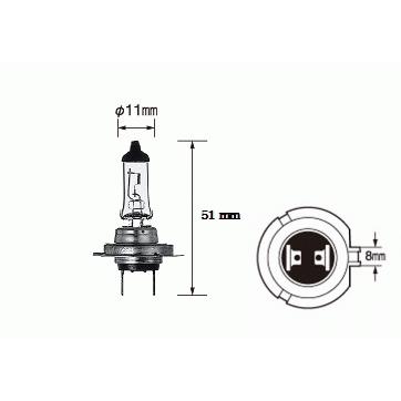 ベンツMクラスW163W164ヘッドライトバルブH7ハロゲンランプ12V55W 