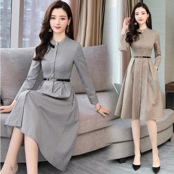 絶対一番安い 膝丈ワンピースワンピースレディースベルト付き細身長袖通勤卒業式就活面接olフォーマルオフィスビジネス 人気絶頂 Www Muslimaidusa Org