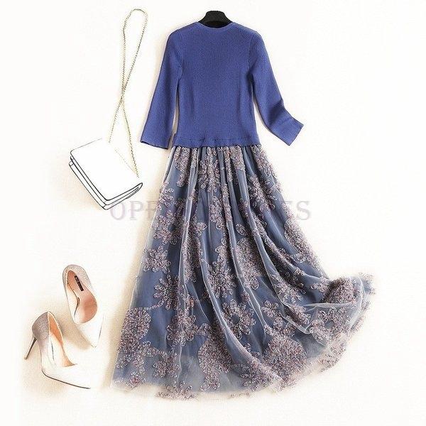 安い購入 ロングドレスドレス披露宴結婚式ワンピース母親大人レディース大きいサイズきれいめパーティードレスブルーホワイトマルチカラー2次会 Cek36 クライマックスセール再値下げ Myrevival Org