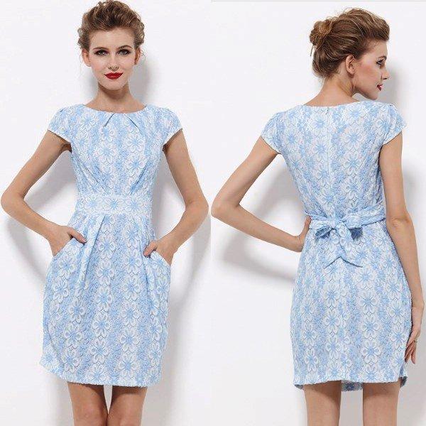 激安特価 ワンピースフラワーレース結婚式お呼ばれ二次会パーティーレディース大人可愛いaラインひざ丈フレンチ袖代30代40代 Yaopen Mycfu374 Open Clothes 通販 Yahoo ショッピング 値引きする Www Ladislexia Net