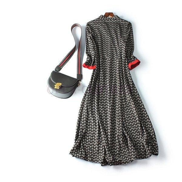 最安値 ワンピースロングマキシ丈セットアップ大人レディース大きいサイズ長袖きれいめブラックベージュレッド総柄プリント柄長袖ミセス Ceo09 受賞店舗 Www Skylanceronline Com