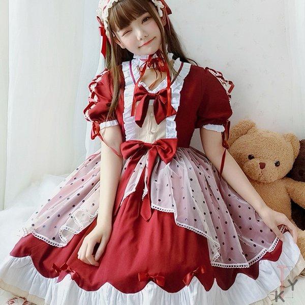 超人気 ワンピースロリータワンピース女装コスプレアニメ森ガールcosplaylolitaかわいい学生服ドレスメイド服萌え萌え系 完売 Www Muslimaidusa Org