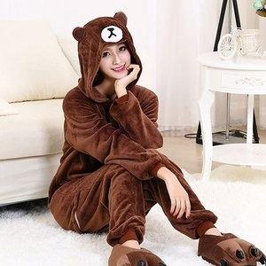 メンズレディースふわもこクマ着ぐるみパジャマつなぎルームウェア冬用暖かい大人用ジュニアもこもこアニマルハロウィーン仮装コスプレ変装 Yaopen Ytmdl942 Open Clothes 通販 Yahoo ショッピング