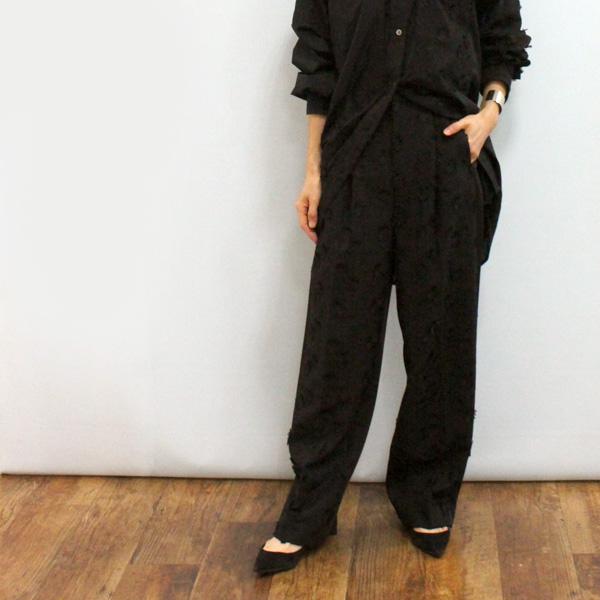 CEaRET FROM ara ara シーレット フロム アラアラ 253005 レース ワイド ストレート パンツ | ara・ara