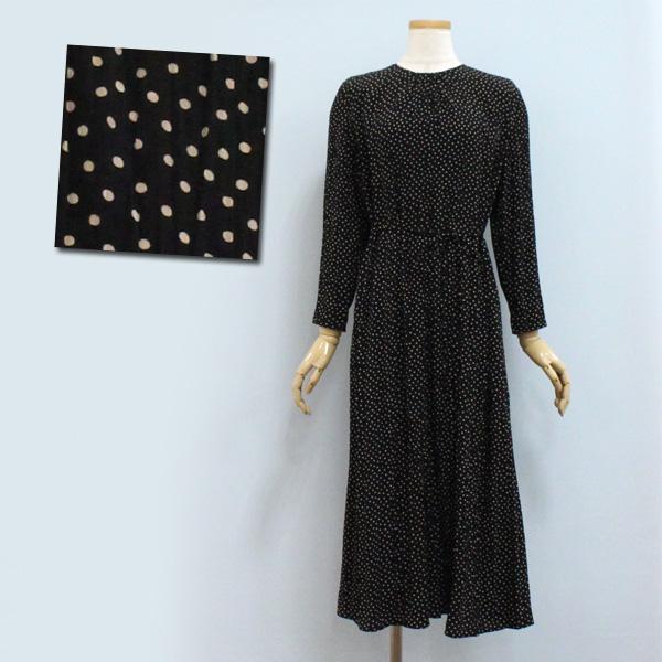 美品⭐︎BALLSEY ランダムプリーツドットプリント ソフトマーメイドワンピース BALLSEY（ボールジィ）の「ランダムプリーツドットプリント