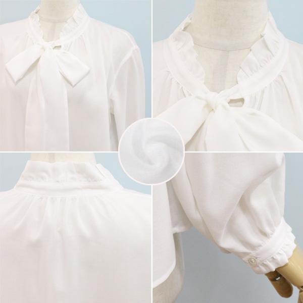 Ballsey ボールジー TOMORROWLAND トゥモローランド 11-01-51-01005 グロス アムンゼン フリルカラー リボン ブラウス | Ballsey | 04