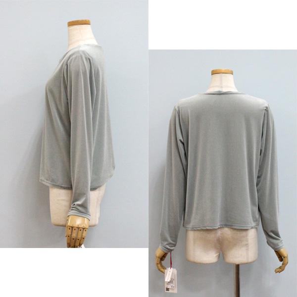 30％OFF Dignite collier ディニテ コリエ 80243021 シアー ベロア 長袖 Tシャツ Dignite collier 30％OFF ディニテ コリエ 80243021 シアー