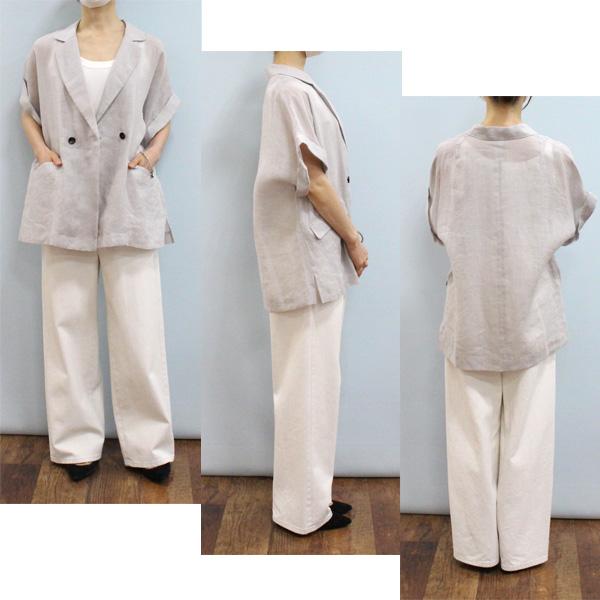 WAKA 　Dignite collierワイドスリーブダブルジャケット Dignite collierワイドスリーブダブルジャケット