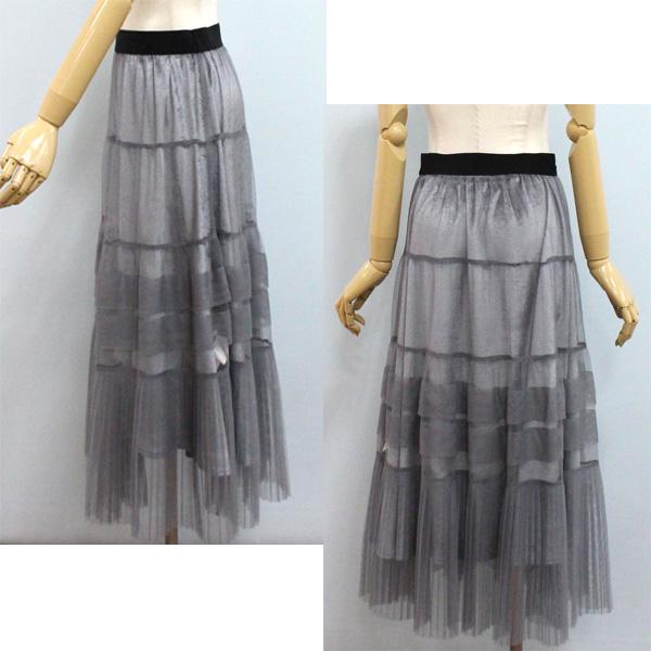 30%OFF Dignite collier ディニテ コリエ 80256530 チュール × サテン レイヤード スカート |  | 04