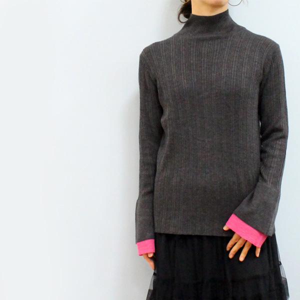 50%OFF Dignite collier ディニテ コリエ 80256531 袖 レイヤード ハイネック ニット | Dignite collier