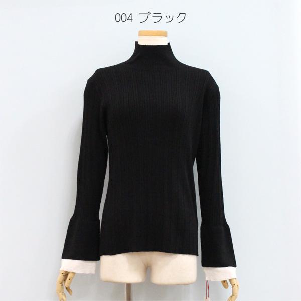 50%OFF Dignite collier ディニテ コリエ 80256531 袖 レイヤード ハイネック ニット | Dignite collier | 02