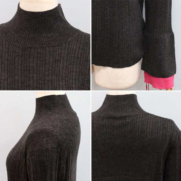 50%OFF Dignite collier ディニテ コリエ 80256531 袖 レイヤード ハイネック ニット | Dignite collier | 05