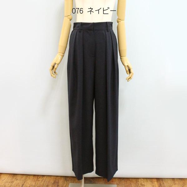 Dignite collier ディニテ コリエ 80267001 サージ ストレッチ ワイド パンツ | Dignite collier | 03