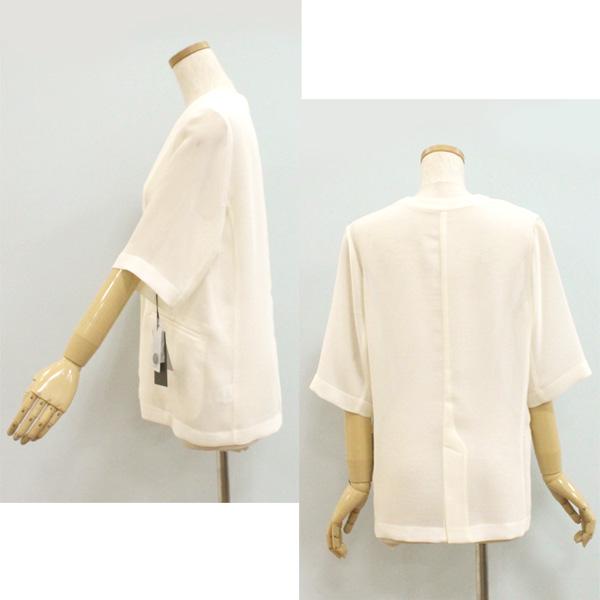 50%OFF Dignite collier ディニテ コリエ 80268346 メッシュ ノーカラー 半袖 ジャケット | Dignite collier | 05