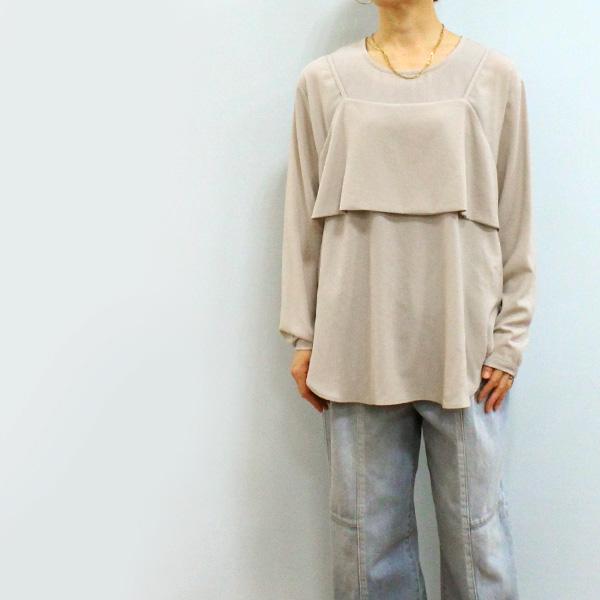 Dignite collier ディニテ コリエ 80269018 ストレッチ ジョーゼット ブラウス キャミ セット | Dignite collier