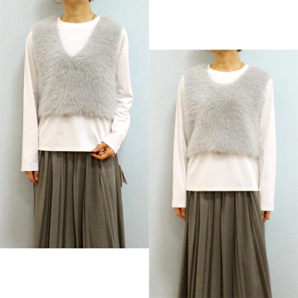 Dignite collier ディニテ コリエ 80269701 フェザー ニット ベスト | Dignite collier