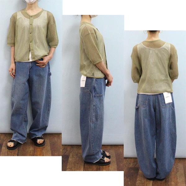 Johnbull ジョンブル JL252C08 メッシュ カーディガン : Open