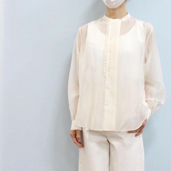 30％OFF MACPHEE マカフィー TOMORROWLAND トゥモローランド 12-01-52-01201 シースルー ローン フロント フリル ブラウス | MACPHEE