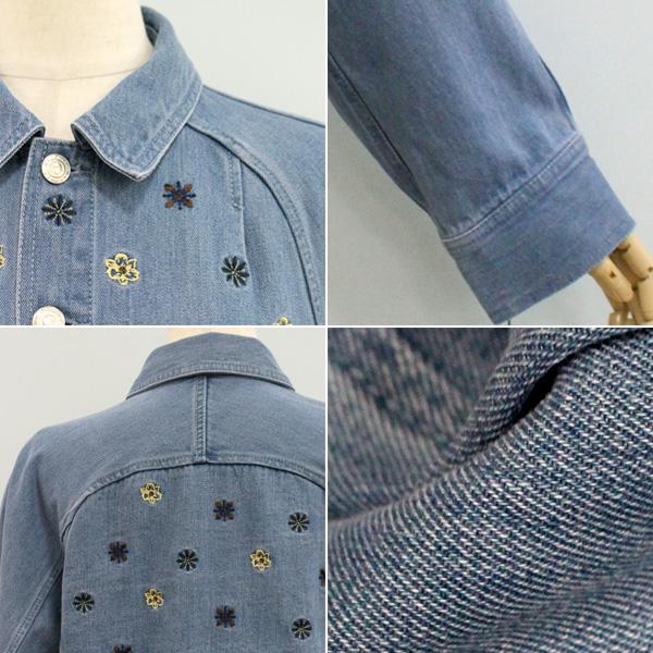 30％OFF MACPHEE マカフィー TOMORROWLAND トゥモローランド 12-07-54-07133 ボタニカル エンブロイダリー デニム ショート ジャケット | MACPHEE | 04