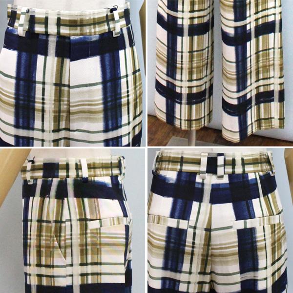 30％OFF MACPHEE マカフィー TOMORROWLAND トゥモローランド 12-04-54-04202 コットン レーヨン グログラン ストレート パンツ | MACPHEE | 04