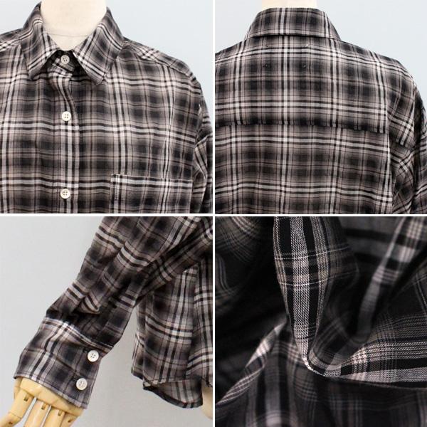 marie d'or マリードール 24071 ライトシアー チェック シャツ | MARIED'OR | 05