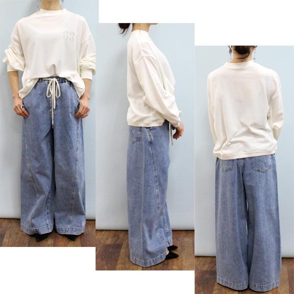 PASSIONE パシオーネ 616617 切替 イージー ワイド デニム | PASSIONE | 02