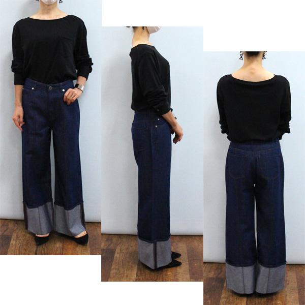 30％OFF Theory セオリー 5206408 デニム クロップ カフ パンツ | theory | 01