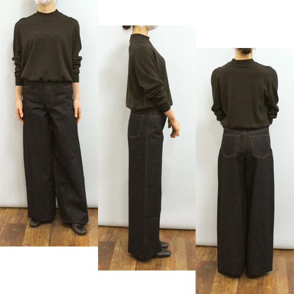 Theory セオリー 5406410 リジッド デニム ワイド パンツ | theory | 01