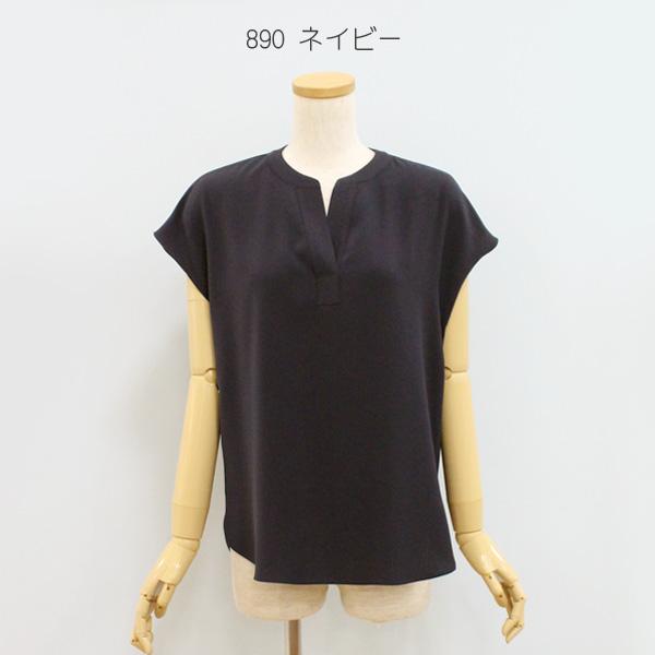 theory（セオリー） 6208216 スキッパー ネック プルオーバー ブラウス