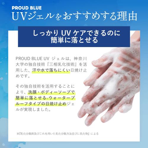 3本セット UVジェル 透明 日焼け止め ノンケミカル 顔 ジェル