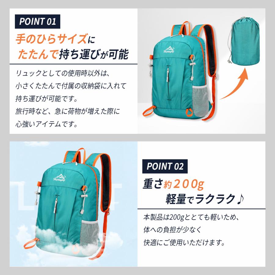 折りたたみリュック エコバッグ ナップサック アウトドア 旅行 サブ