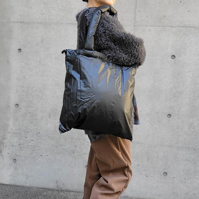 ザスリー the3 無地 撥水 もこもこ 中綿 大きめ Big A4 トートバッグ