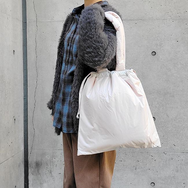ザスリー the3 無地 撥水 もこもこ 中綿 大きめ Big A4 トートバッグ