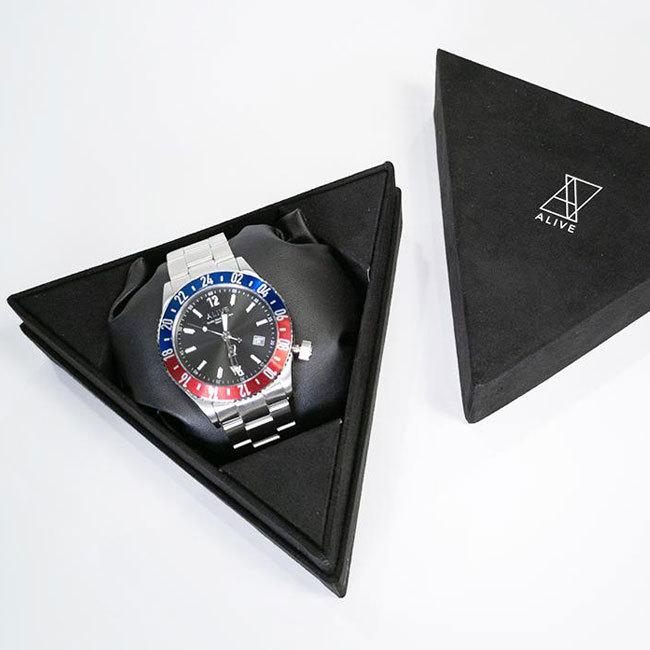 アライブ 腕時計 アライヴ 時計 ALIVE gravitygmt WATCH watch 防水 グラヴィティGMT グラビティ メンズ シルバー | Alive Athletics | 06