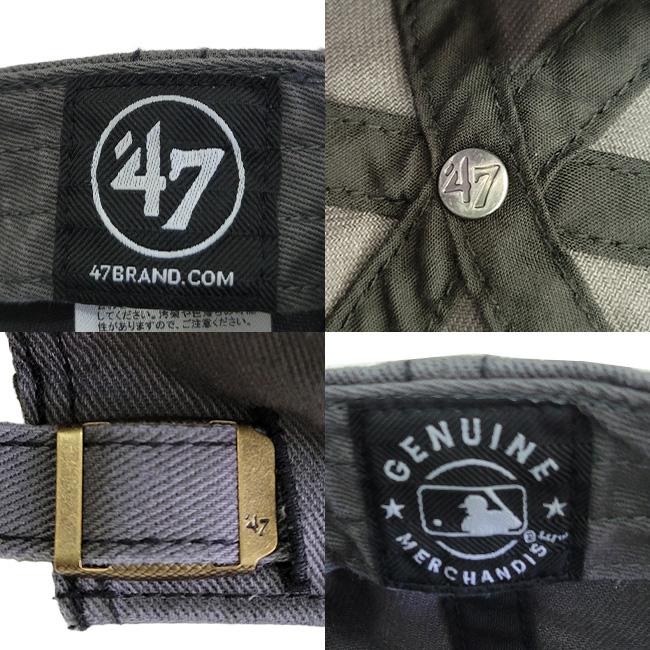 47 フォーティーセブン キャップ 帽子 ダメージ ヴィンテージ メンズ レディース ロゴ 刺繍 パイレーツ グレー 野球帽 P MLB Pirates | 47 | 06