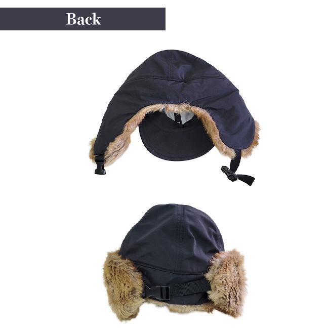 NAUTICA ノーティカ モコモコ ファー 帽子 イヤーフラップキャップ フライトキャップ　飛行帽 冬 ロゴ メンズ レディース あたたかい 黒 プレゼント | NAUTICA | 05