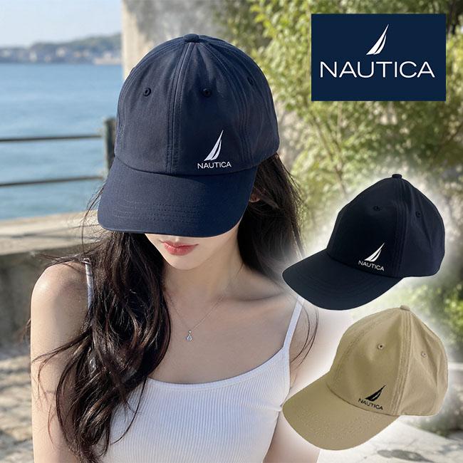NAUTICA ノーティカ キャップ CAP 帽子 メンズ レディース ユニセックス ストリート ノーチカ ギフト プレゼント ナイロン ロゴ ベージュ ブラック | NAUTICA