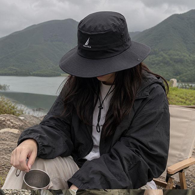 NAUTICA ノーティカ バケット ハット BUCKET HAT 帽子 メンズ レディース ユニセックス ストリート ノーチカ ギフト ナイロン バケハ ロゴ ベージュ ブラック | NAUTICA | 12
