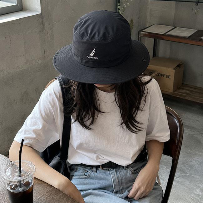 NAUTICA ノーティカ バケット ハット BUCKET HAT 帽子 メンズ レディース ユニセックス ストリート ノーチカ ギフト ナイロン バケハ ロゴ ベージュ ブラック | NAUTICA | 14